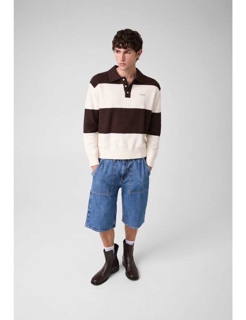 جيس striped sweater polo