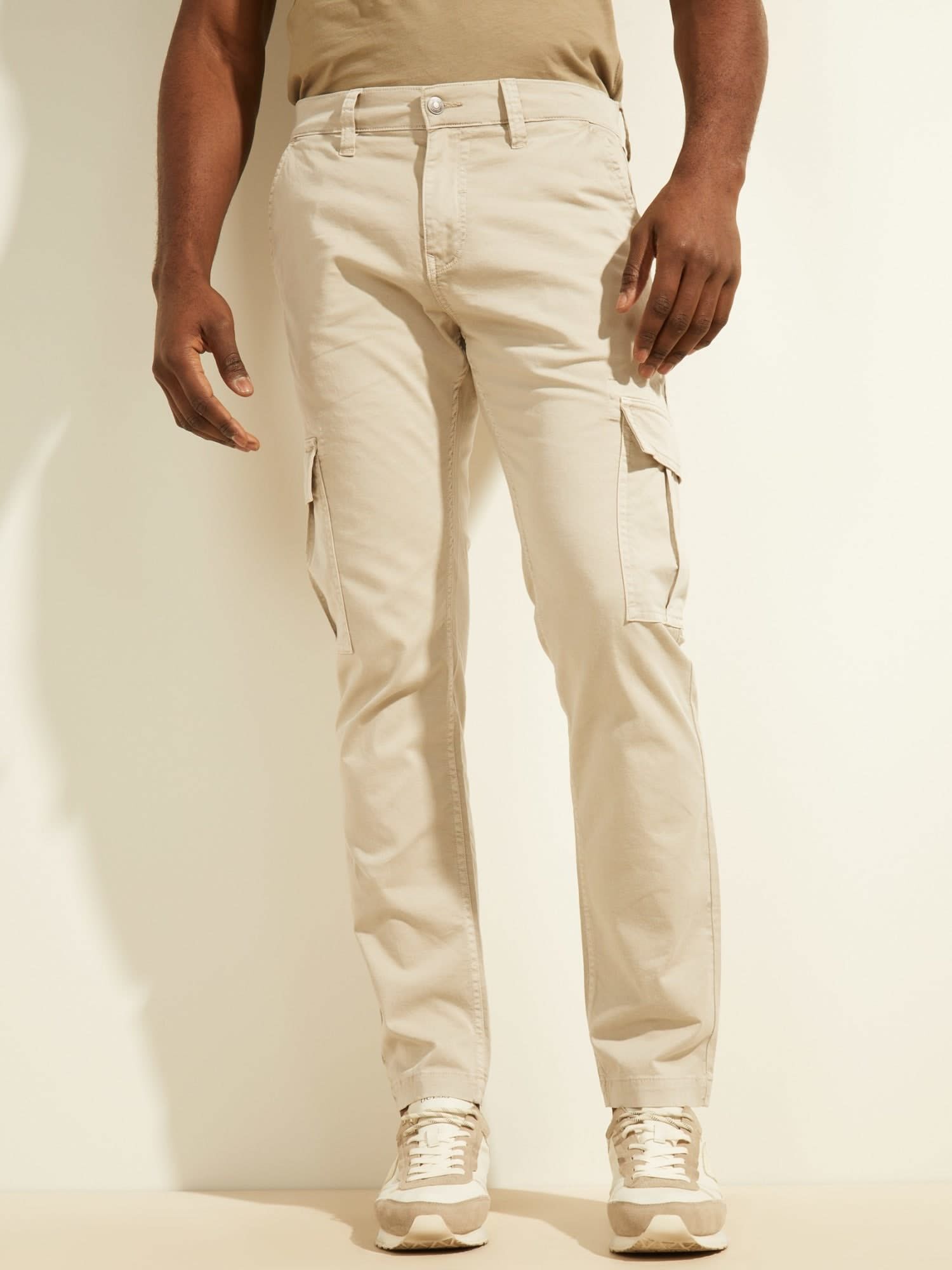 Skinny cargo pants for hot sale men