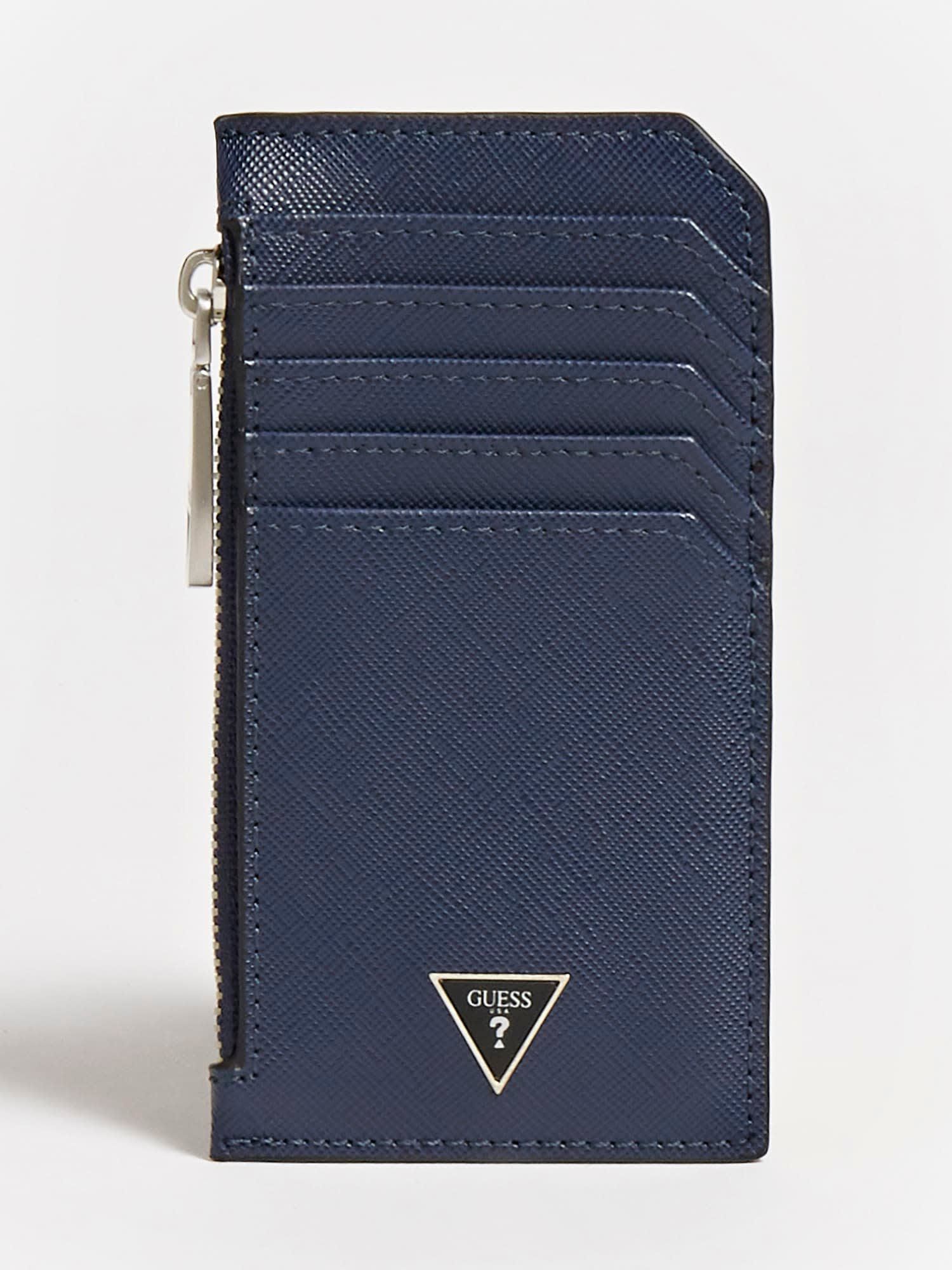 Shop GUESS Online Certosa Saffiano Mini Card Case