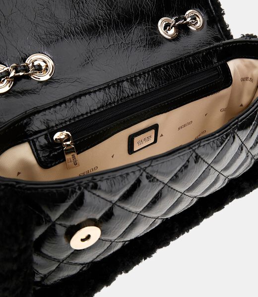 Cristi faux fur mini crossbody bag