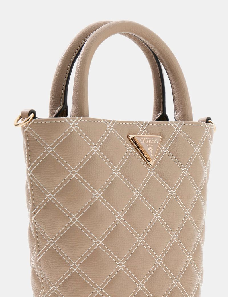 Giully Quilted Mini Bucket Bag