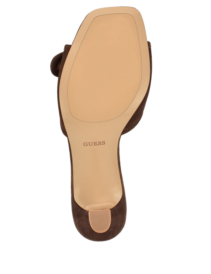 guess dista mid heel open toe with buckle sandals