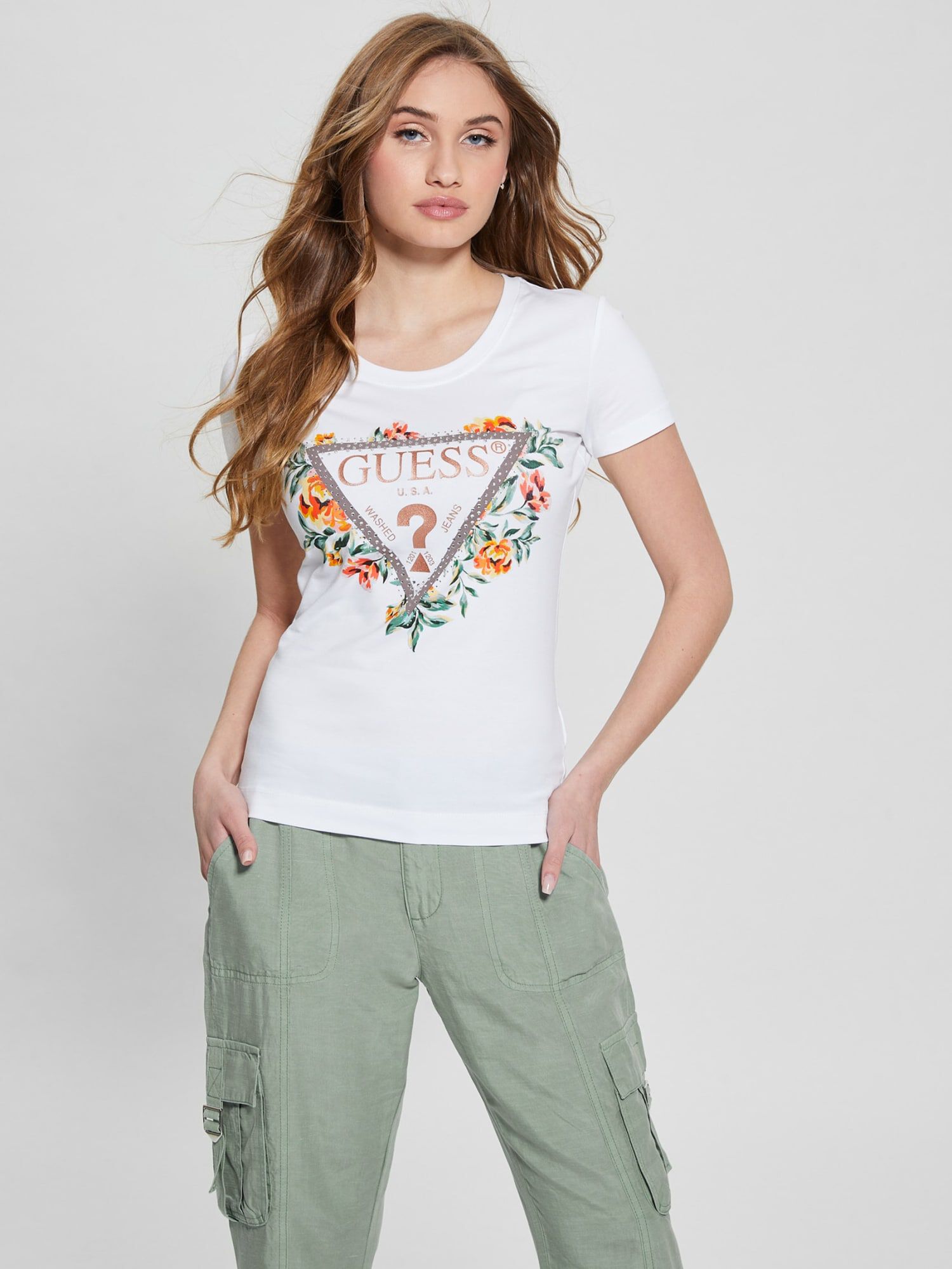 Guess flower shirt new arrivals