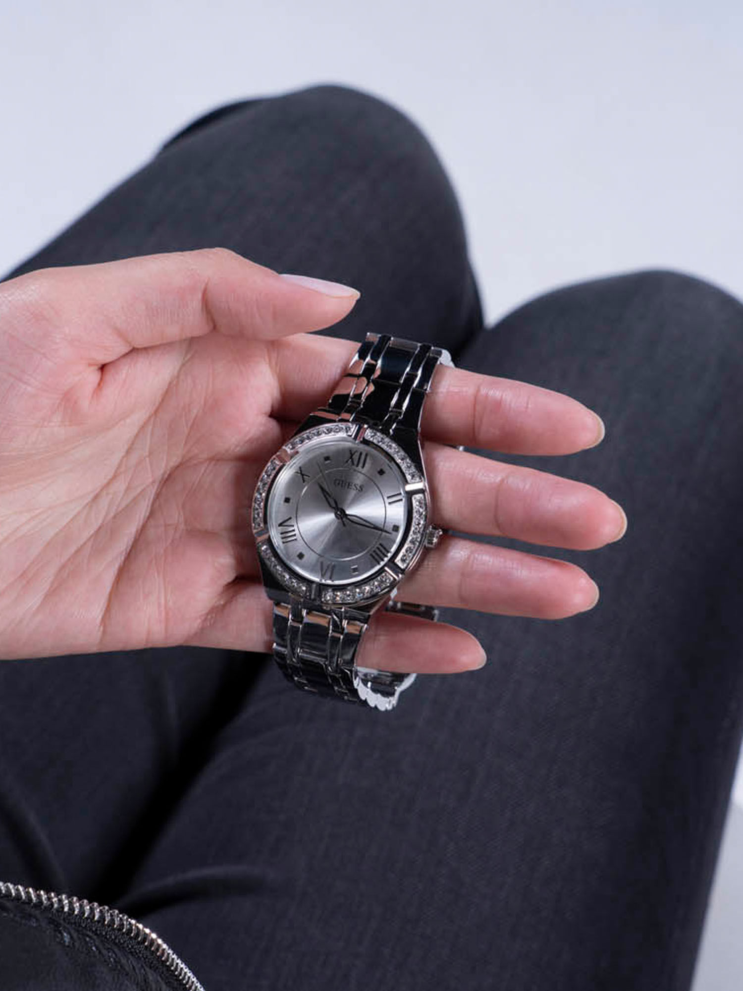 Guess ladies silver watches online
