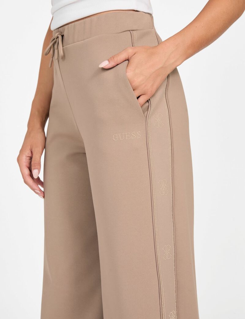 Wide-leg palazzo sweatpants