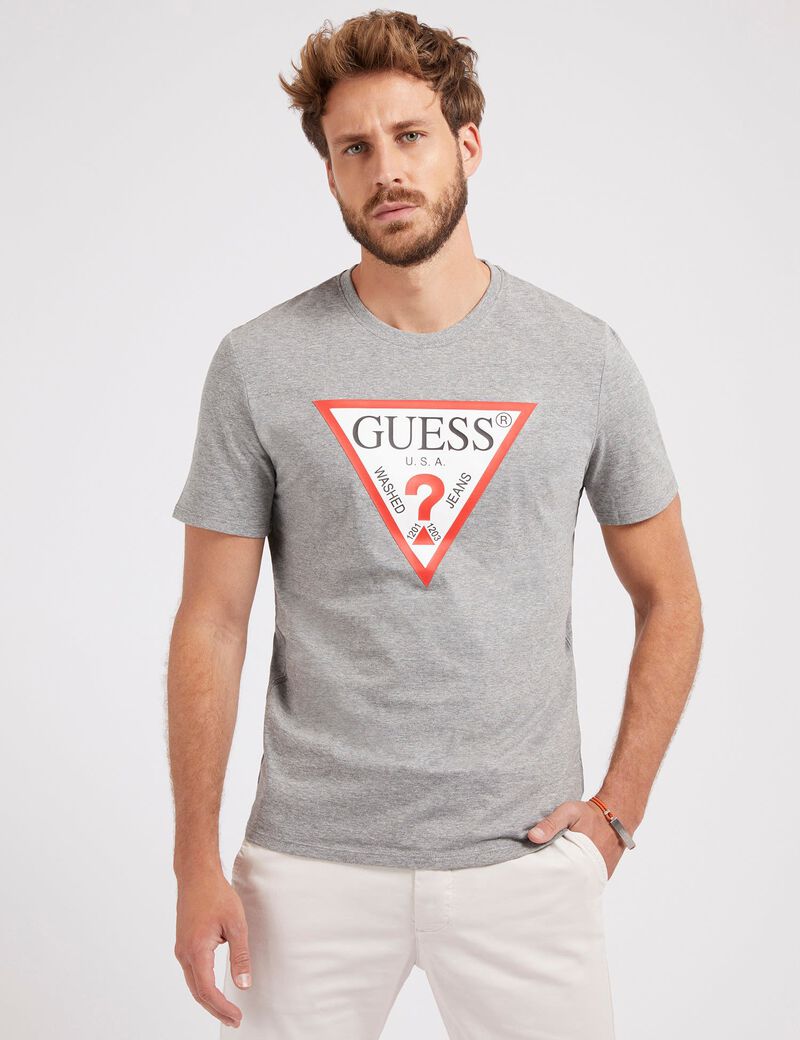 Shop GUESS Online Triangle Logo TShirt