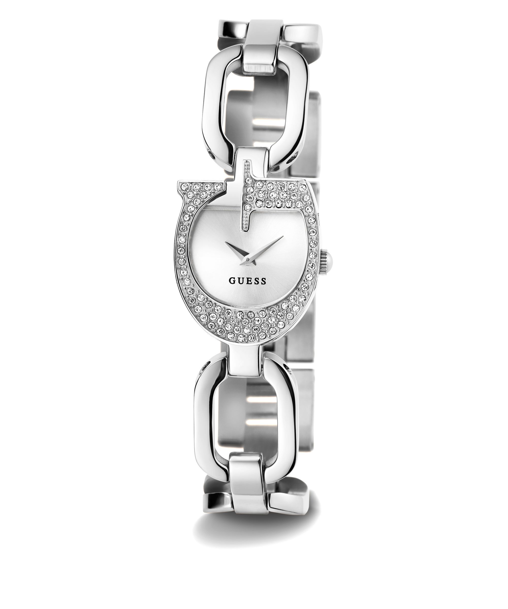 Shop GUESS Online Analogue watch with G logo on dial