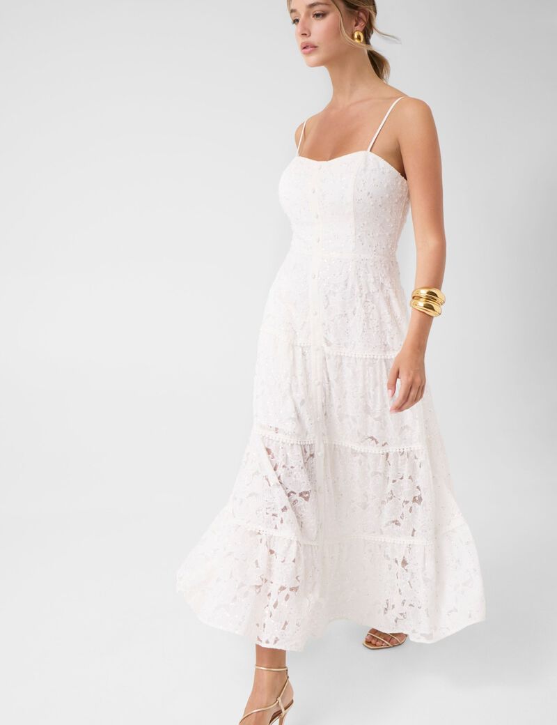 جيس evelyn beaded lace dress