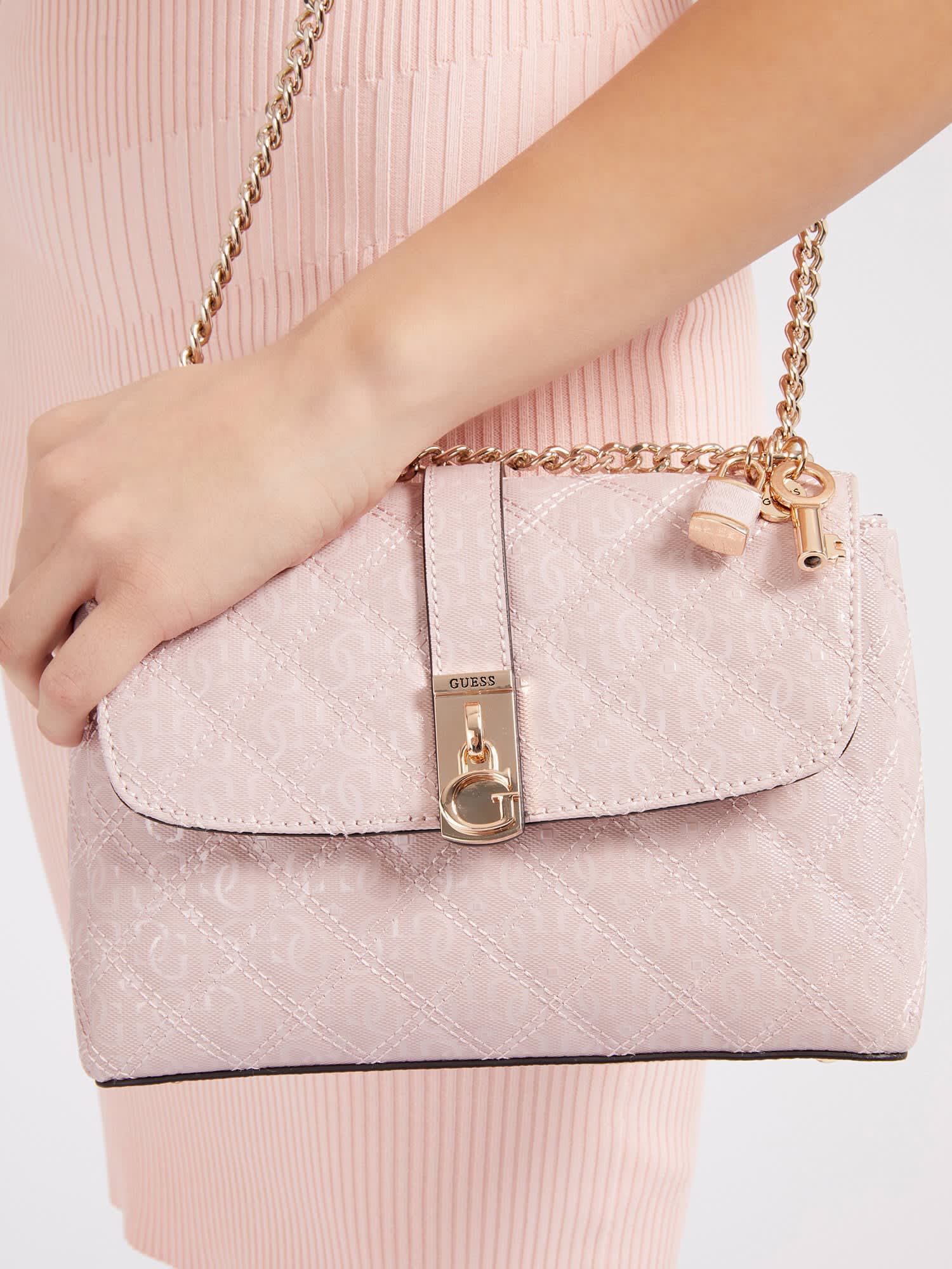 Guess crossbody bag pink shop
