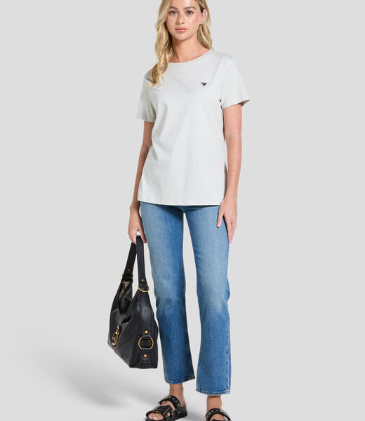 Triangle logo stretch t-shirt