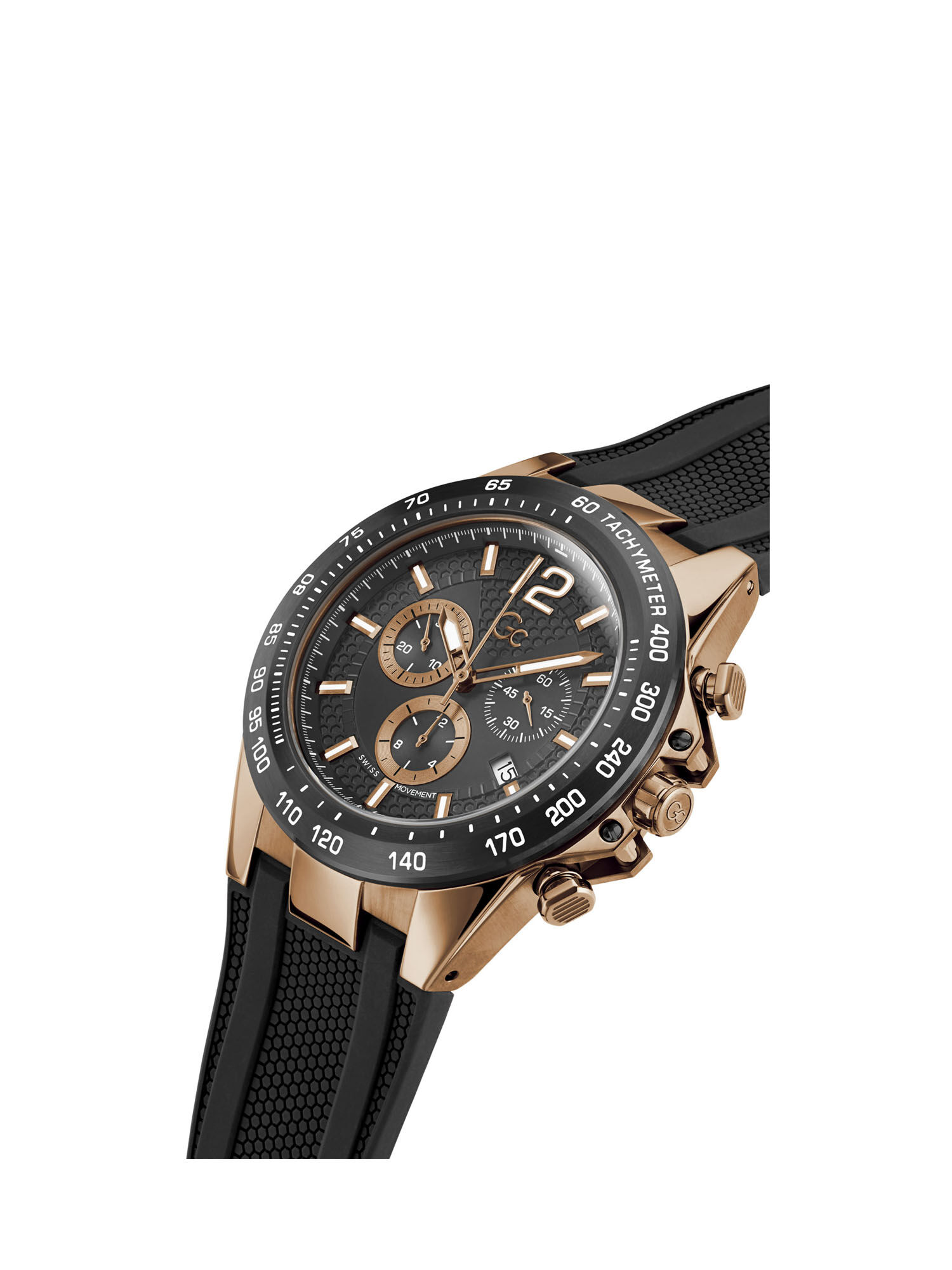 Gc watch on sale black and gold