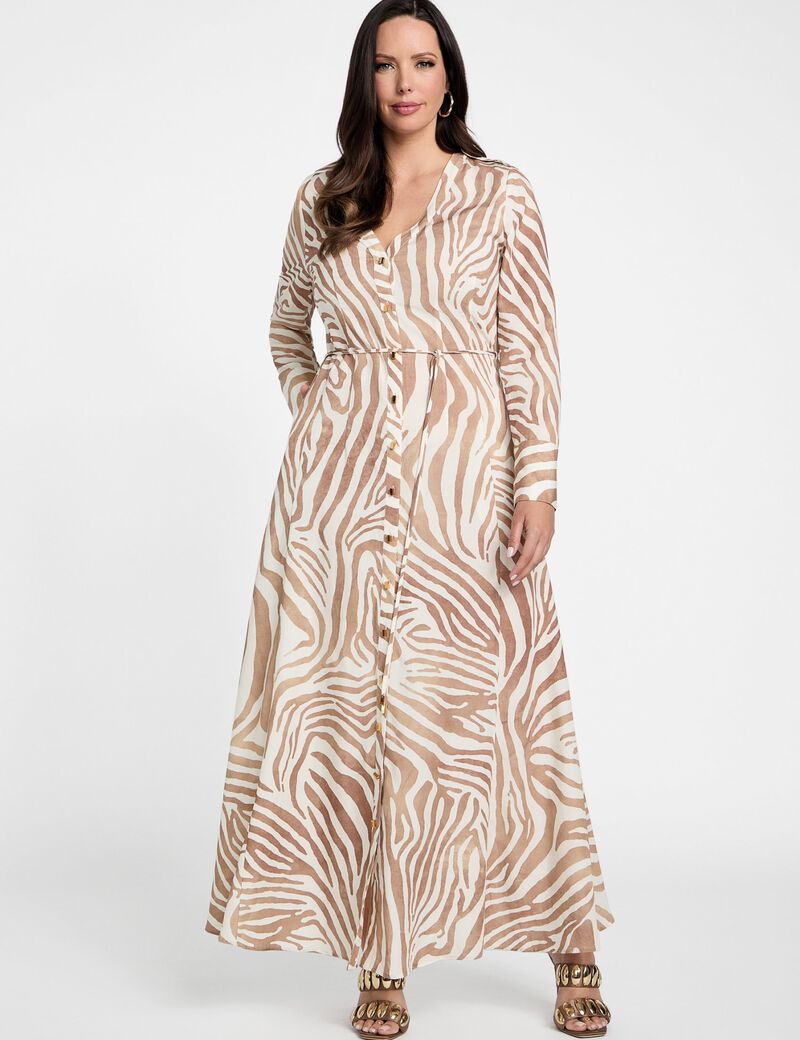 Marciano animal-print long dress