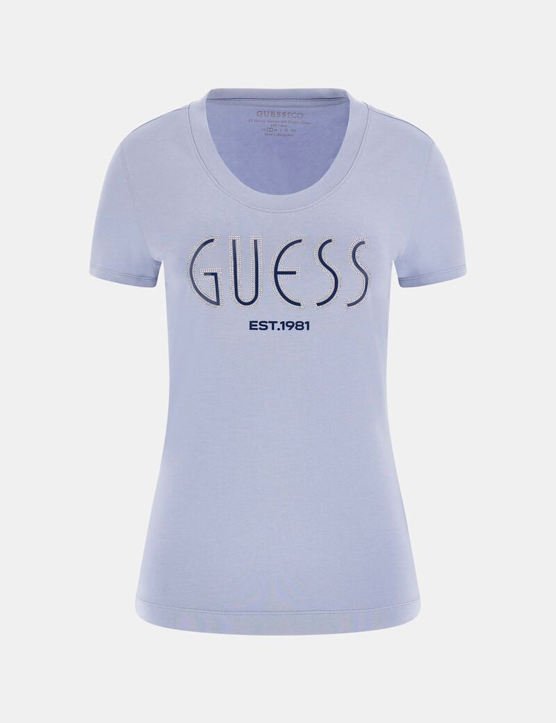 تي شيرت بشعار أحجار الراين