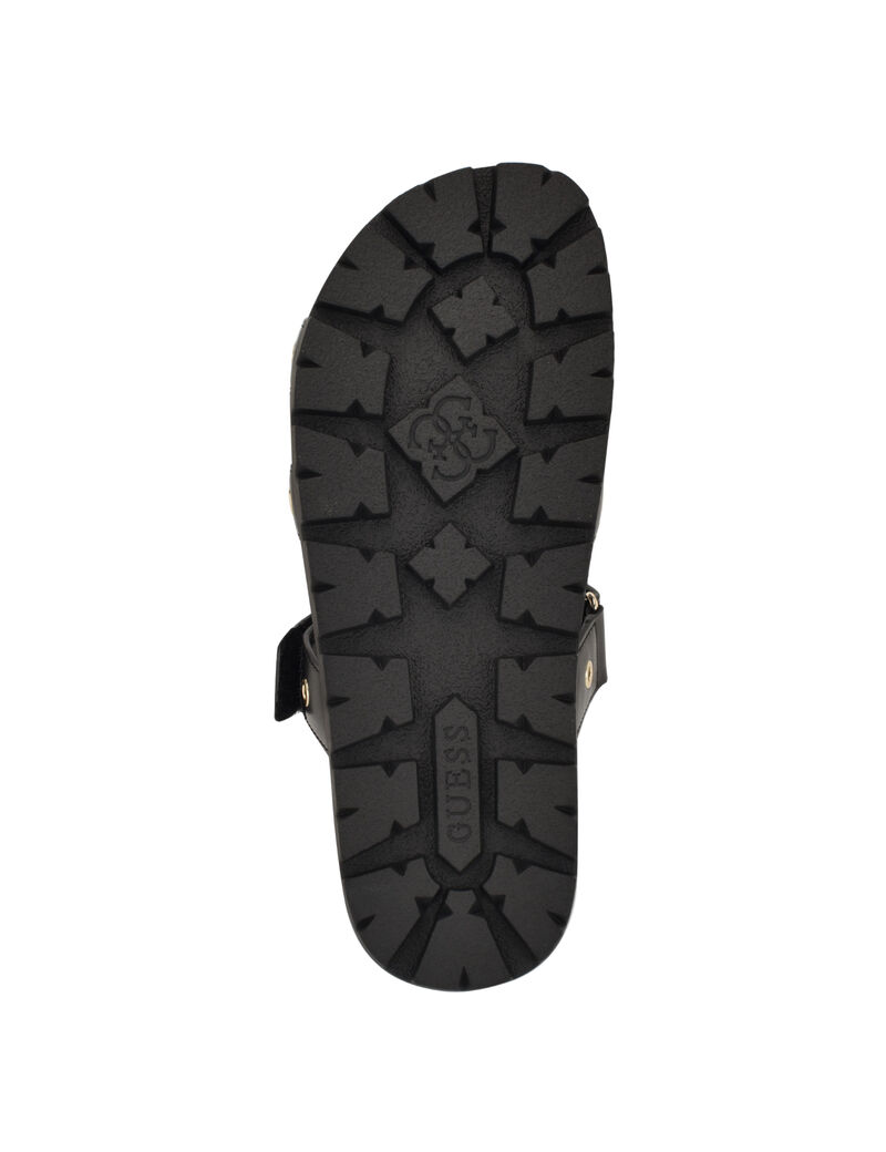 Fashie Slip On Double Strapped Footbed Sandal