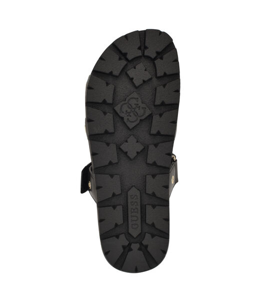 Fashie Slip On Double Strapped Footbed Sandal