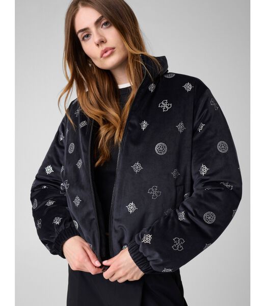 جيس amalia allover peony puffer jacket