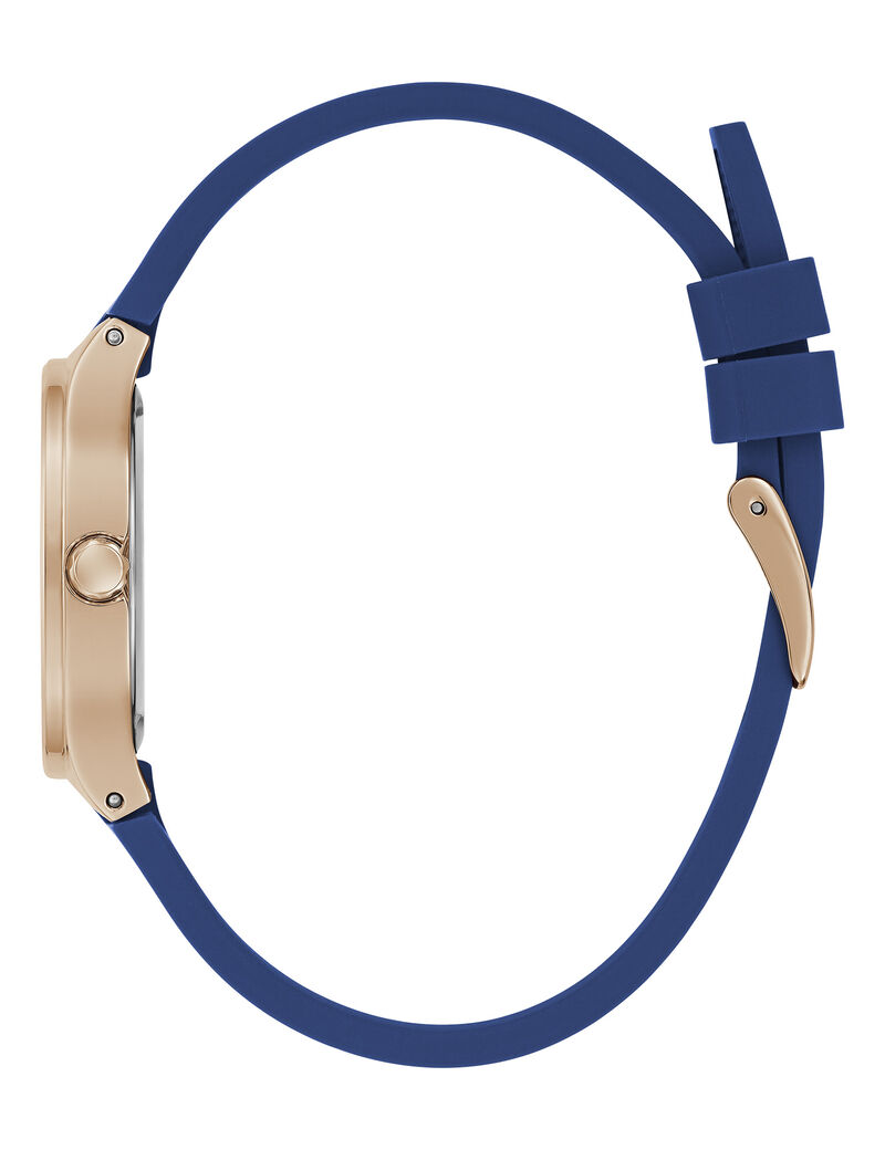 guess silicone analogue watch