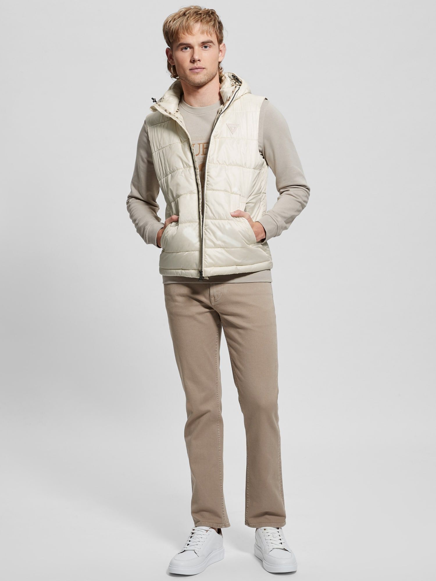 Padded sale jacket guess