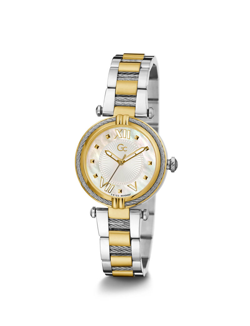 Gc Silver And Gold Ladies Cabletwist Watch