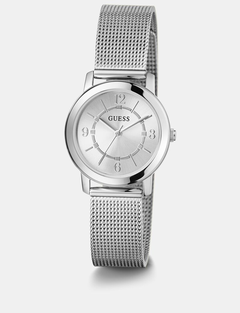 Stainless steel analogue watch