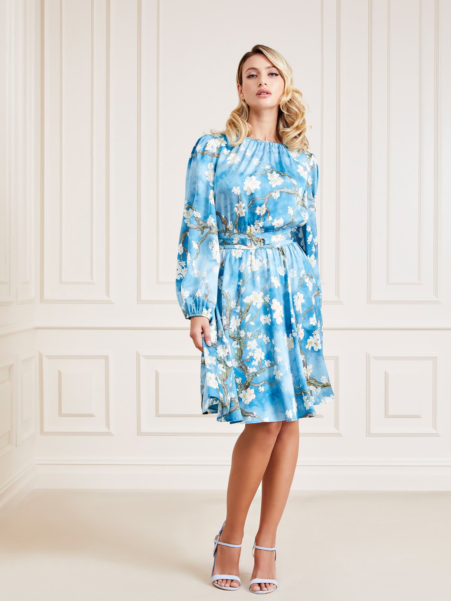 Guess blue floral dress 2025