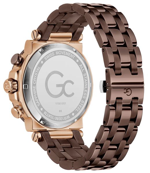 Gc Sportchic Men S Sm927 Mvmt Beige Dail 10 Amt Brown Stainless Steel Brct