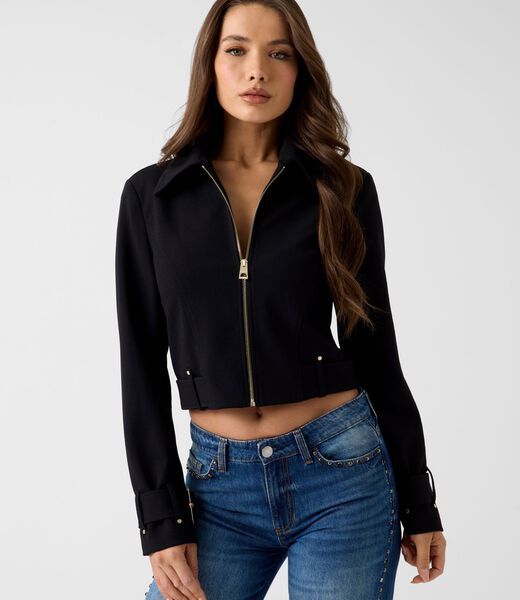 Cropped trucker jacket