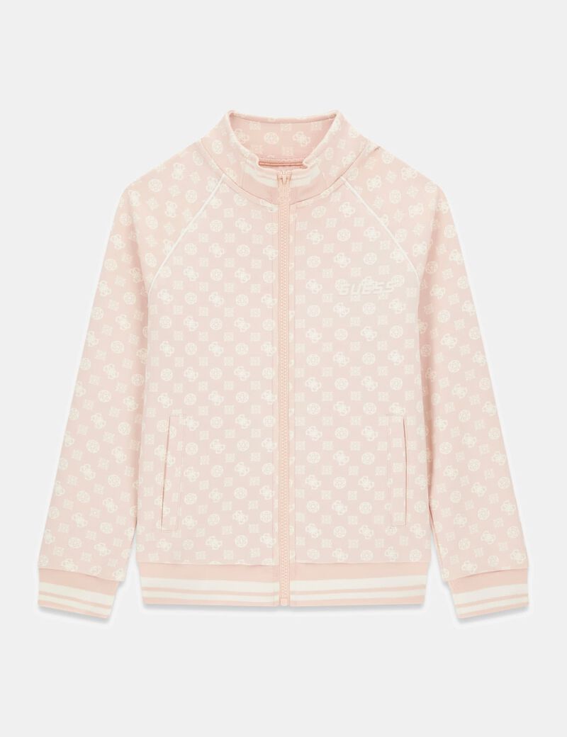 سويت شيرت بسحاب كامل وبشعار الماركة