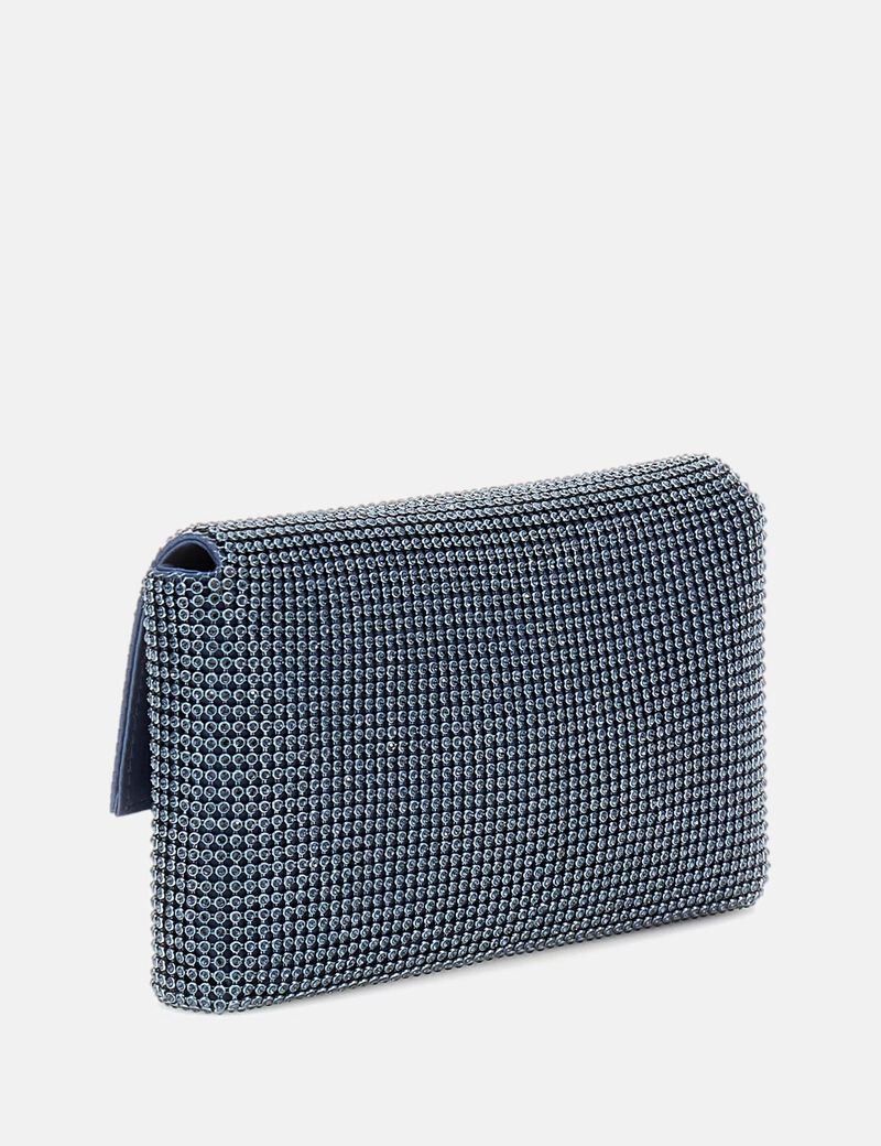 Shop GUESS Zalina rhinestone mini crossbody bag, Grey | GUESS UAE