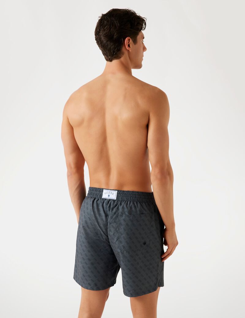 سروال سباحة من قماش قطني مائل