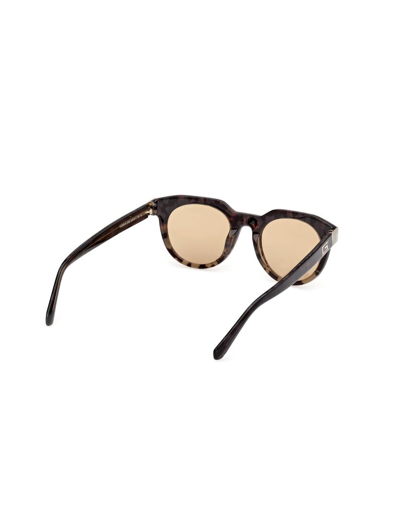 Round brown sunglasses