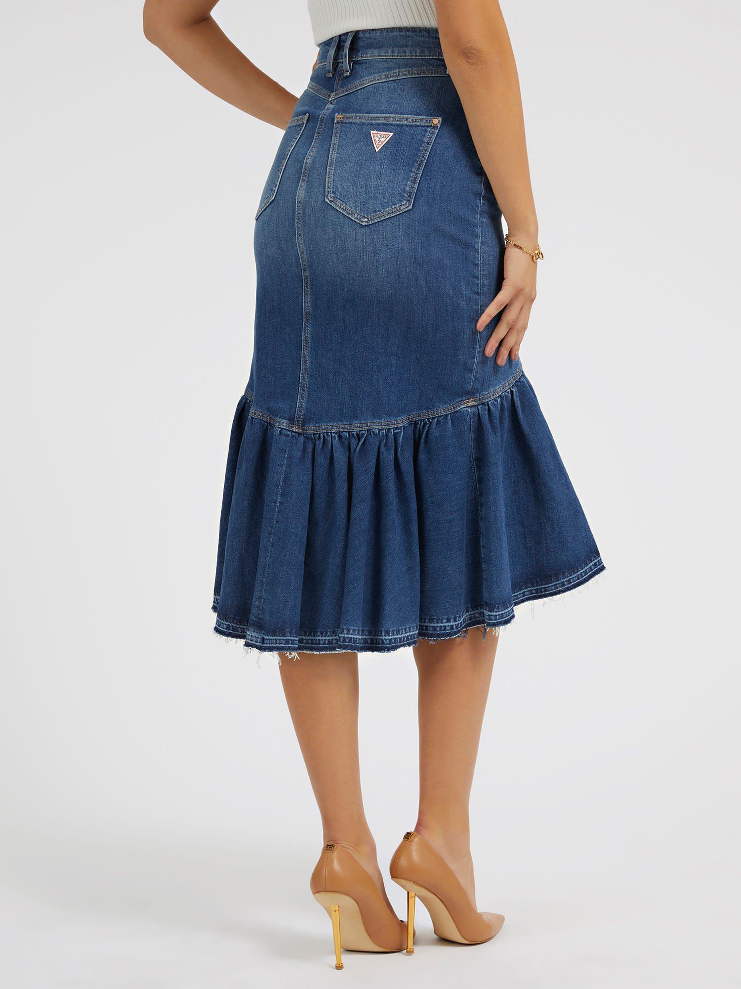 Guess denim skirt new arrivals