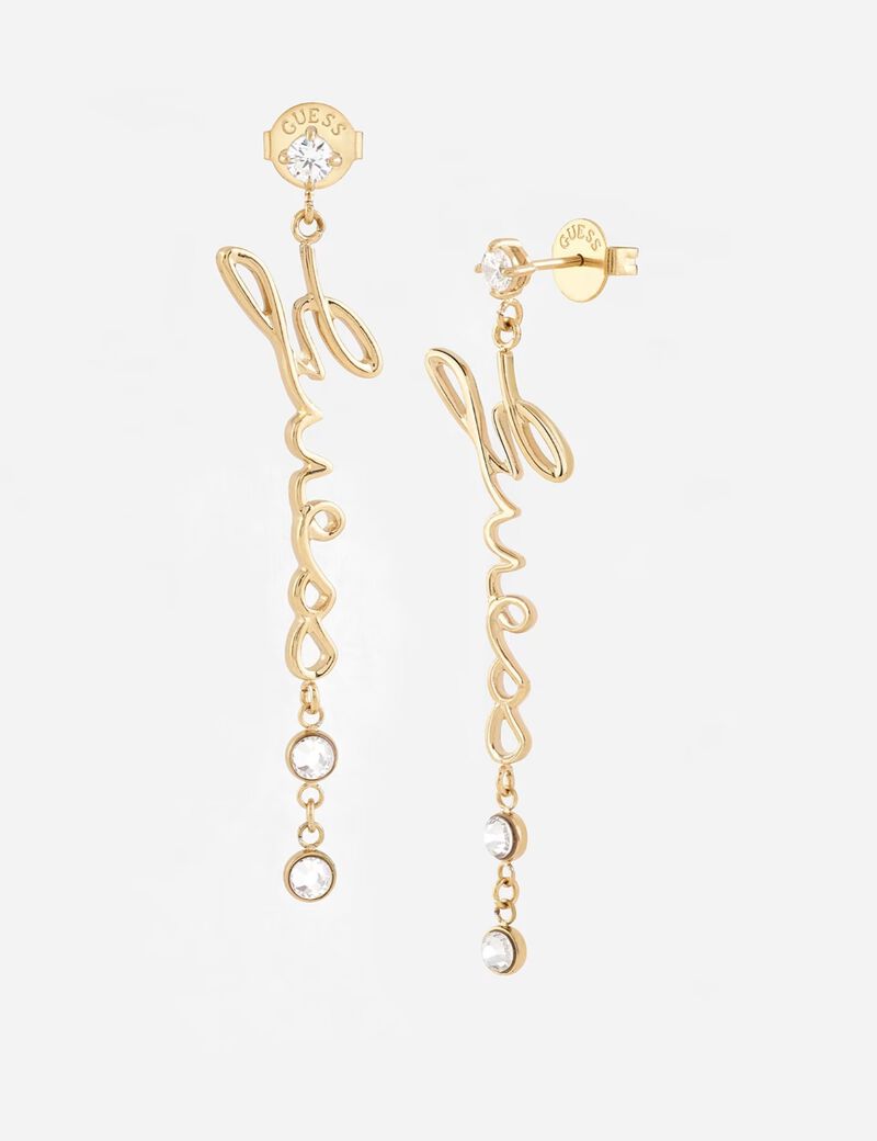 55MM GUESS LOGO SCRIPT PENDANT