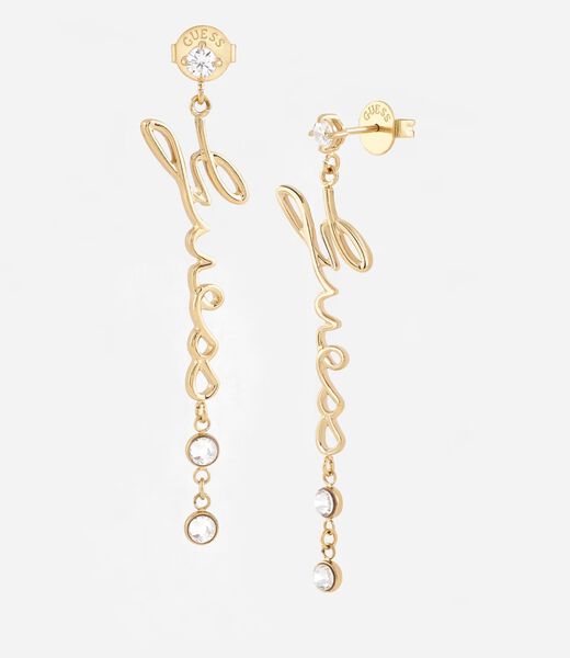 55MM GUESS LOGO SCRIPT PENDANT