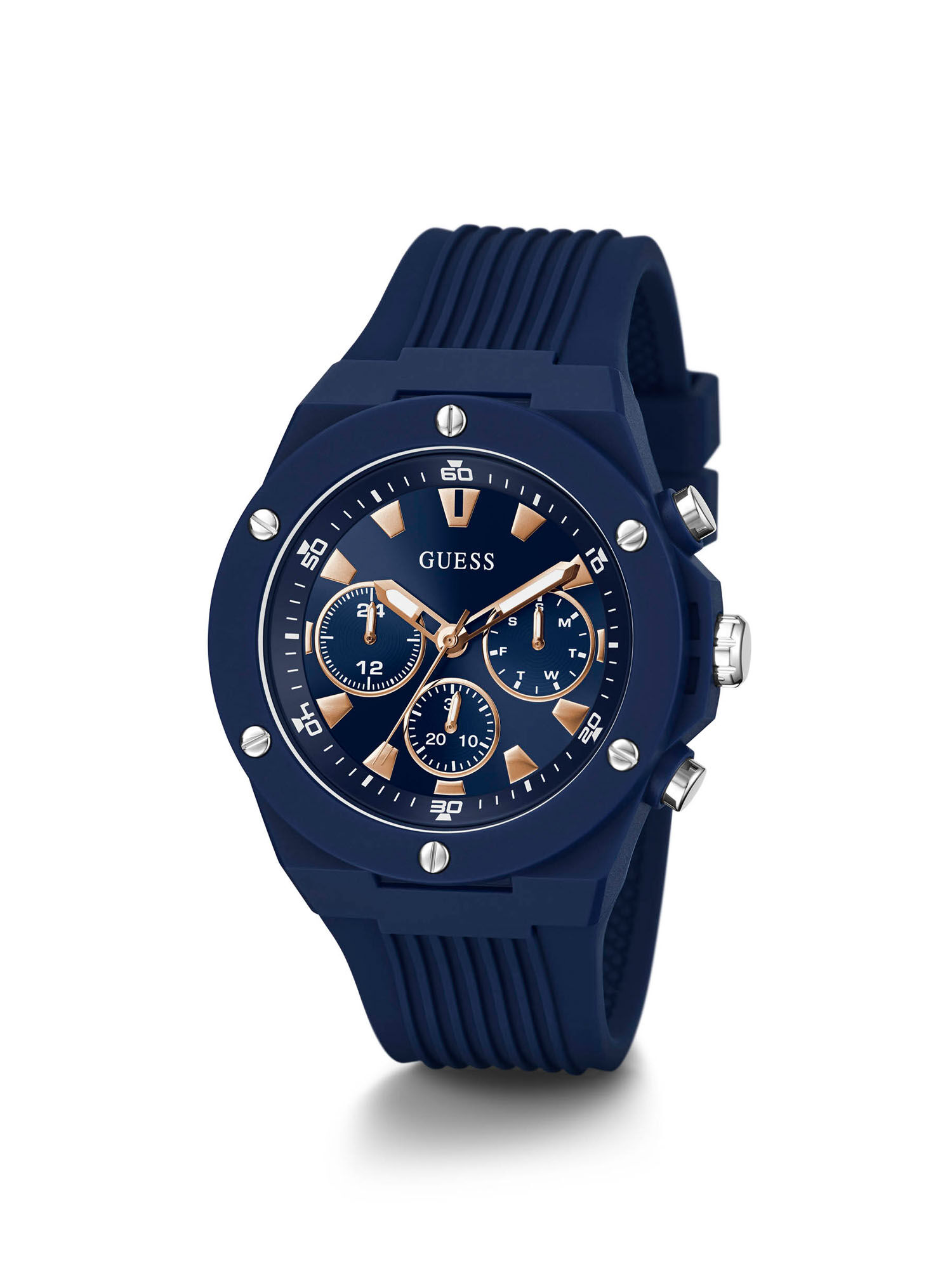 Navy Blue Multifuction Watch