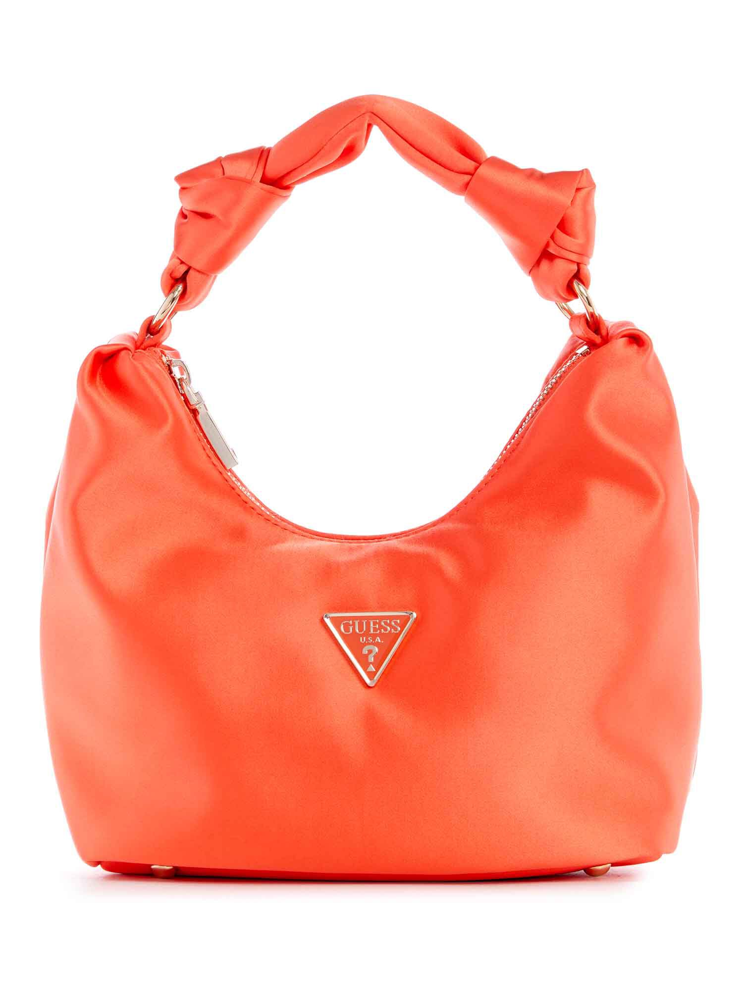 Orange hobo best sale handbag