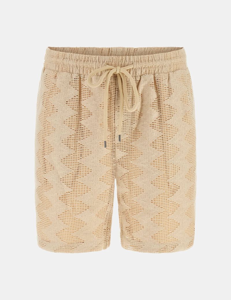 LATTICE KNIT SHORT
