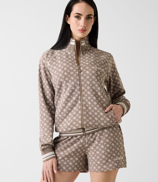 Full zip scuba sweatshirt