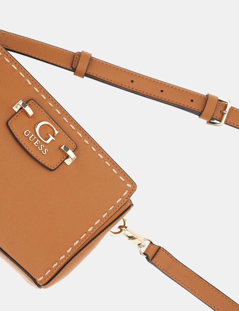 Nastra stitch-detail mini crossbody