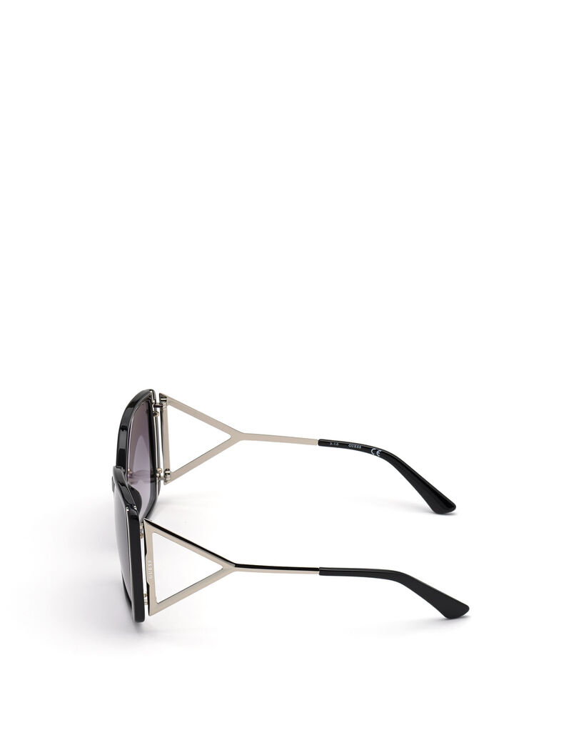 نظارة شمسية بعدسات كبيرة بتصميم فراشة