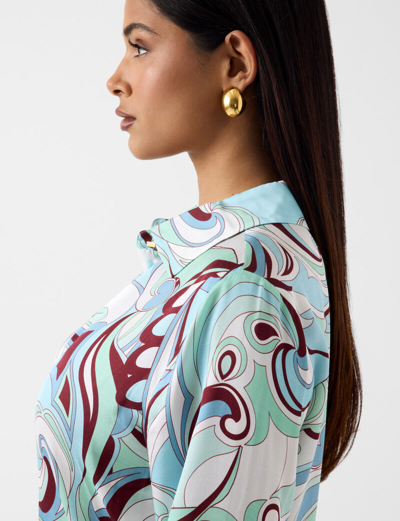 guess marciano printed shirt