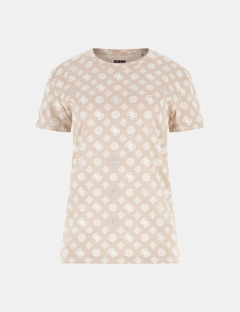 تي شيرت بطبعة الشعار بالكامل