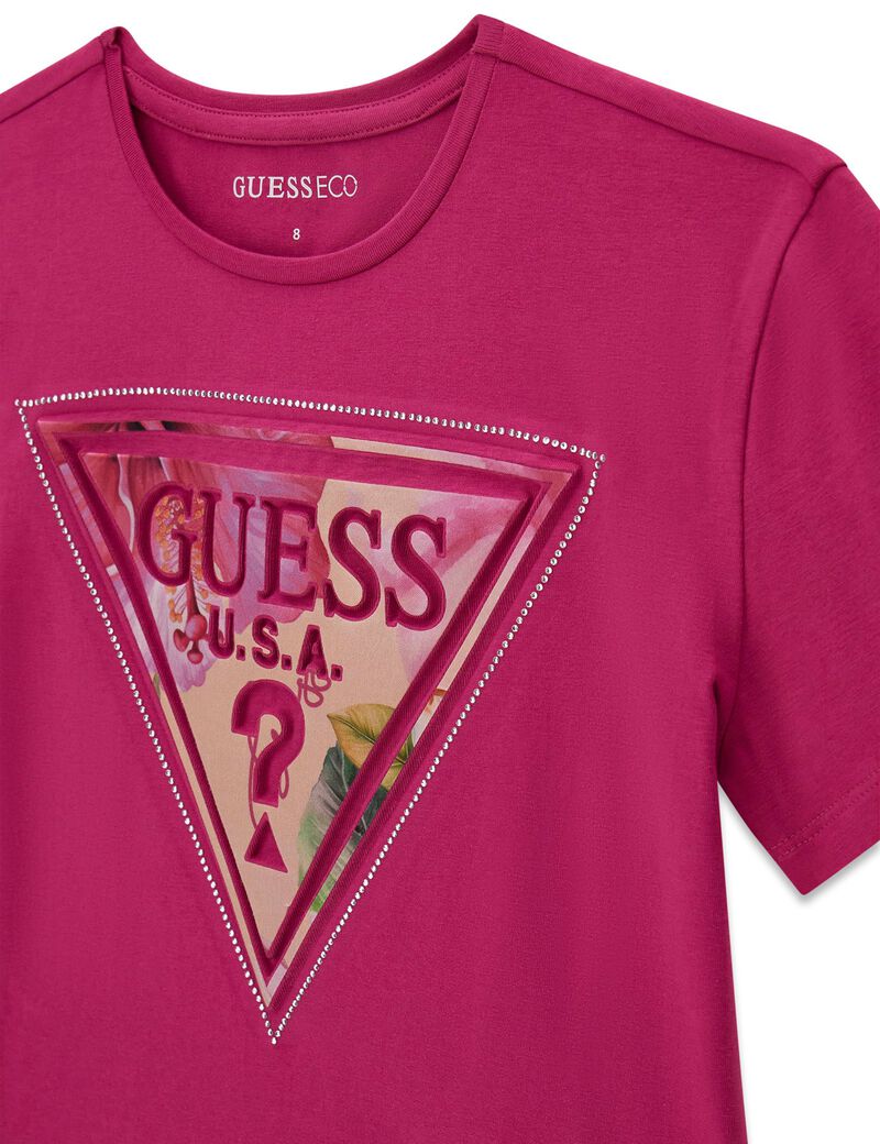 guess high low ss t shirt