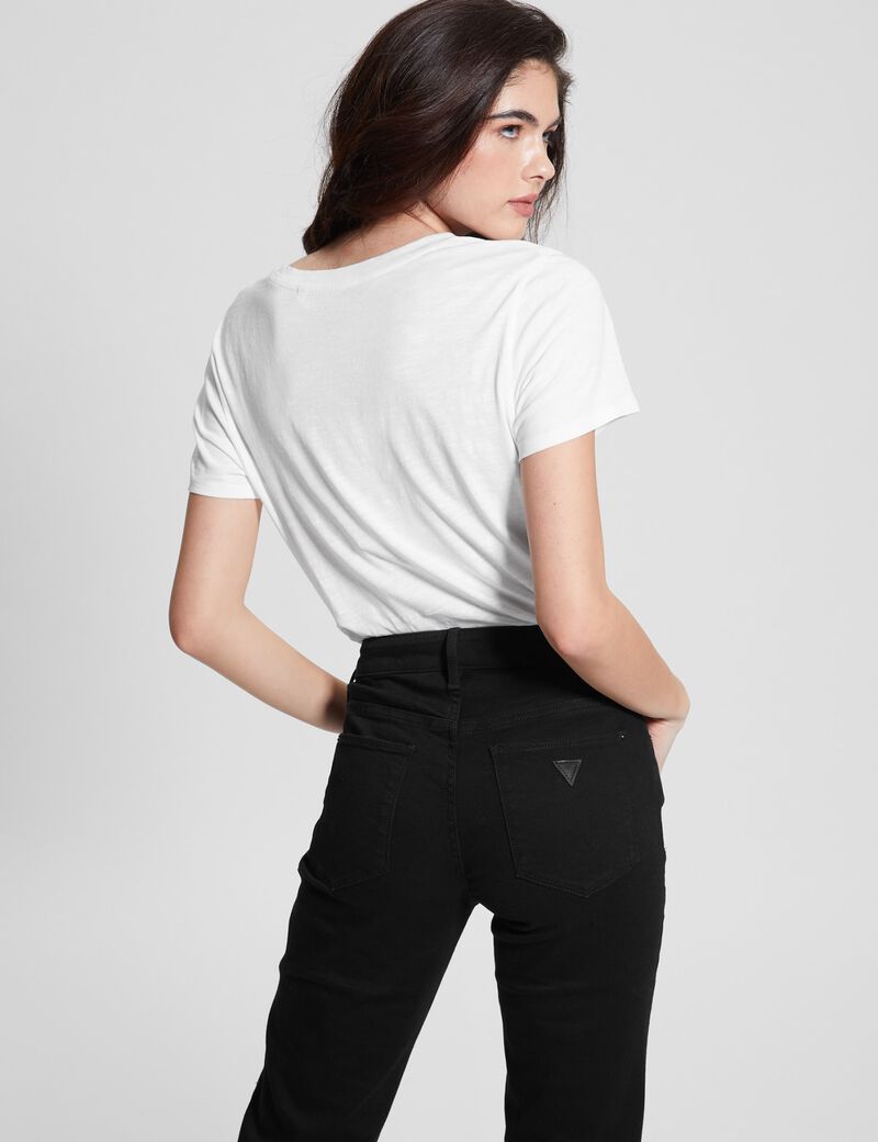 Rhinestones Front Logo T-Shirt