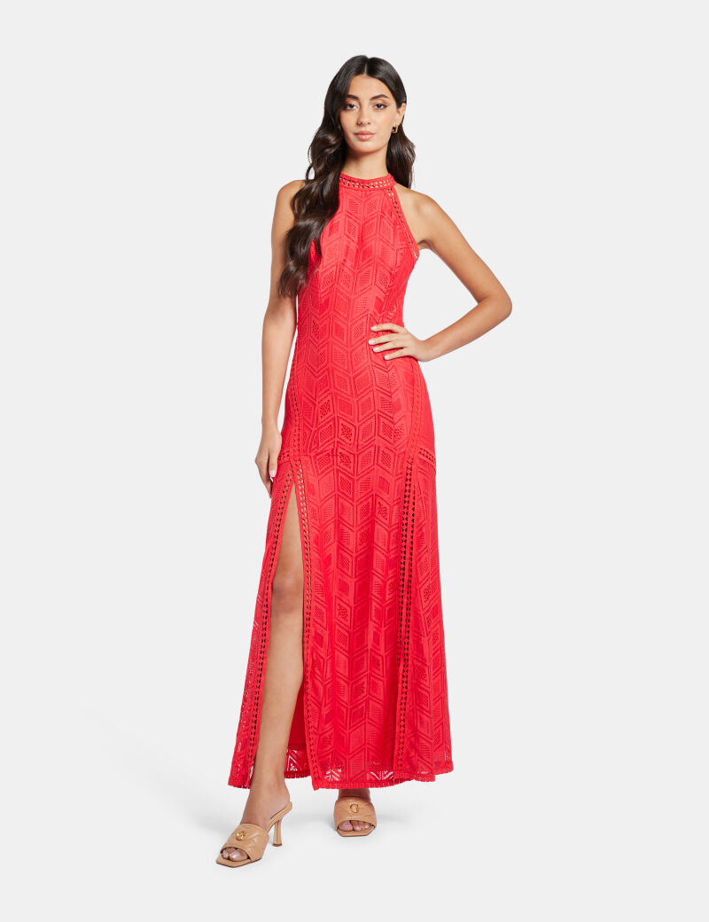 Shop GUESS Online Lace Long Dress