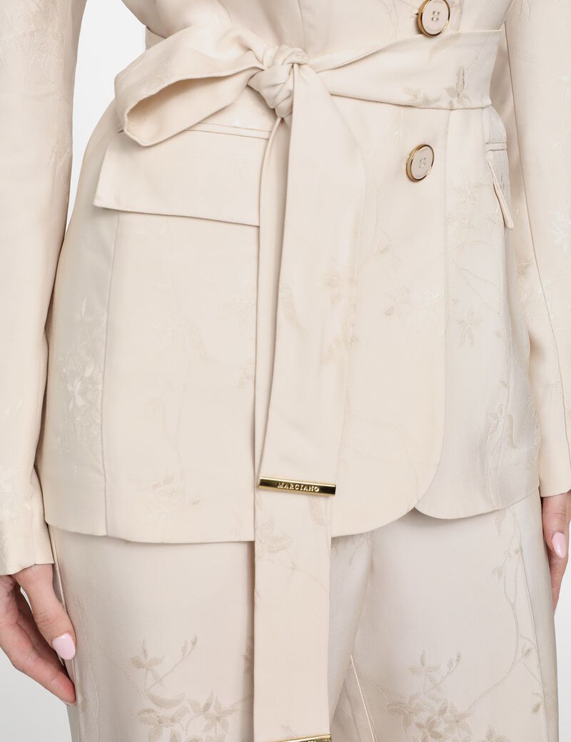 Marciano jacquard belted blazer