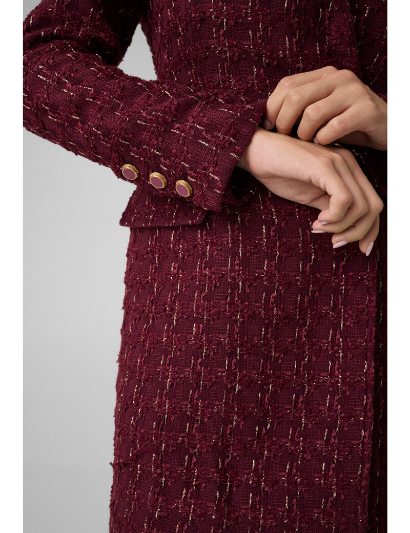 جيس tweed blazer belted dress