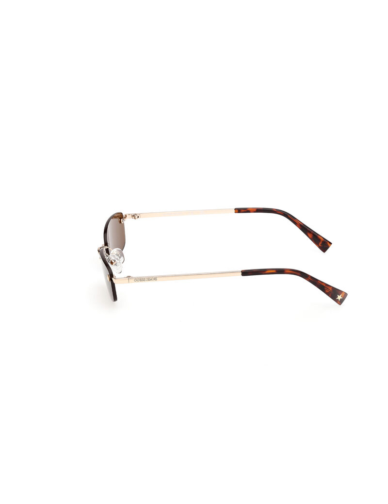 Rectangle metal sunglasses