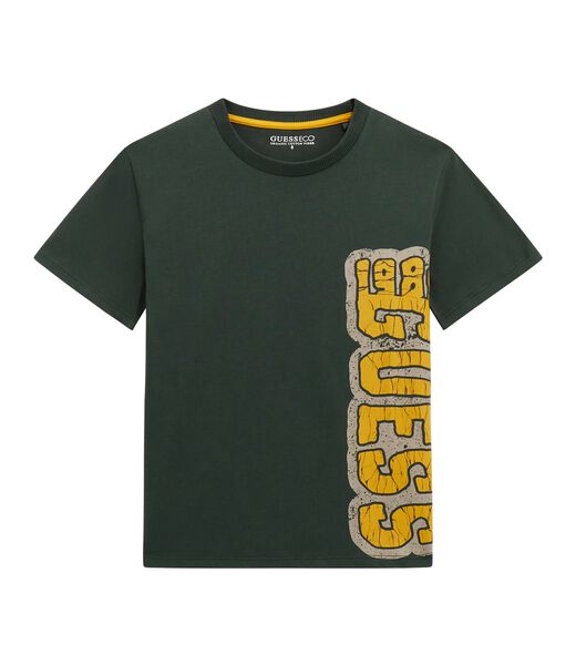 guess printed logo t shirt