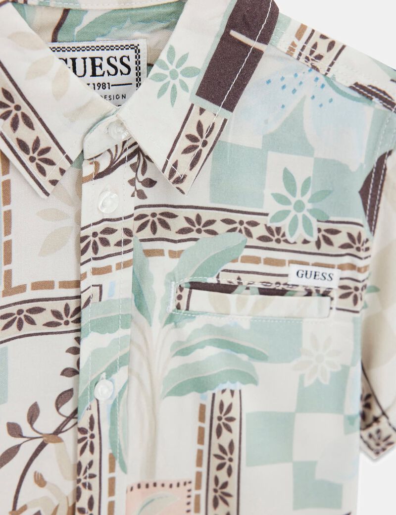 VISCOSE POPLIN SS SHIRT